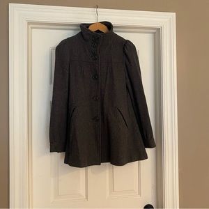 H and M grey swing coat Size 4